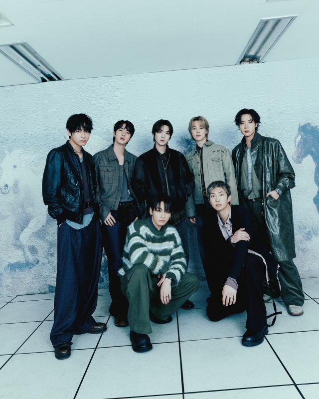 This photo provided by the BIGHIT Music show K-pop supergroup BTS 