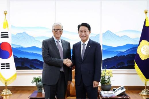조 의장, 빌 게이츠 만나 글로벌 보건 협력 강화…의회 외교 핵심 의제로