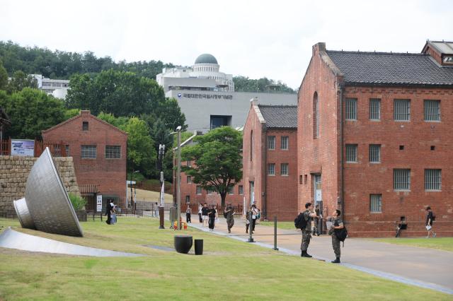 Visitors tour Seodaemun prison history hall in Seoul August 14 2026 AJP Han Jun-gu