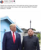 Trump đăng ảnh gặp Kim Jong-un tại Bàn Môn Điếm, khẳng định chúng tôi rất hợp nhau