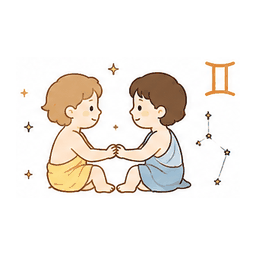 쌍둥이자리 오늘의 별자리 운세 이미지