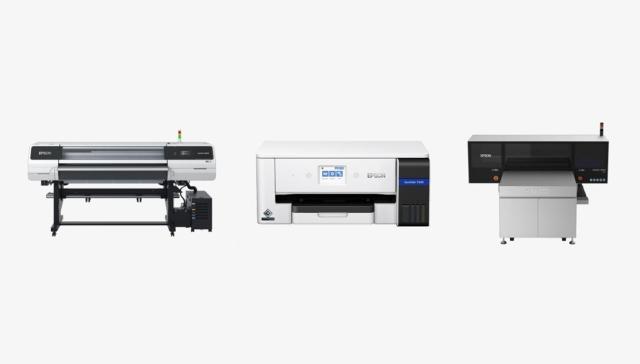 한국엡손이 19일 K-PRINT 2026에 참가해 다양한 프린팅 솔루션을 선보인다 왼쪽부터 SC-G9040 SC-F340 SC-V4000 제품 사진한국엡손 