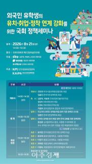 유학생 30만 시대, 유치 넘어 정착으로…사총협, 21일 국회 정책세미나 개최