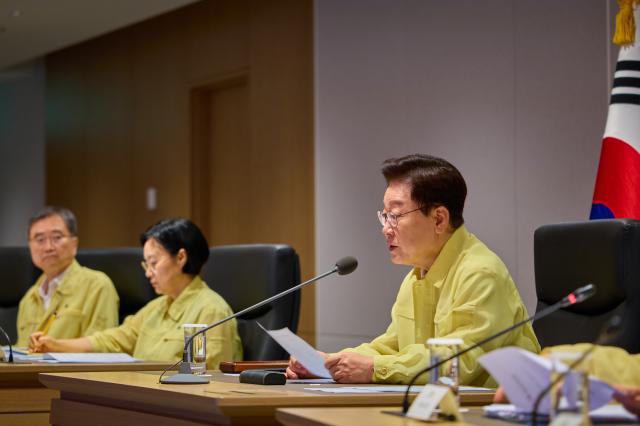 이재명 대통령이 지난 18일 청와대 국가위기관리센터에서 을지 국가안전보장회의를 주재하고 있다 사진연합뉴스