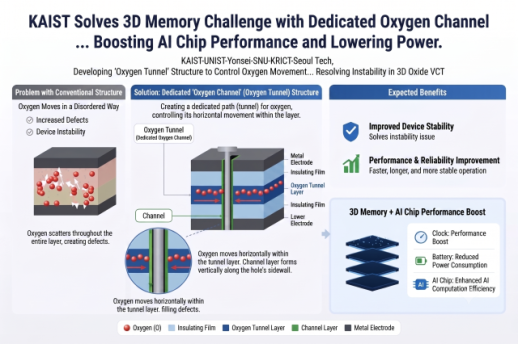 KAIST solves oxygen problem blocking 3D memory for AI chips