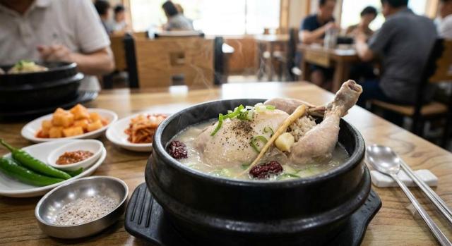 삼계탕 사진챗지피티 생성