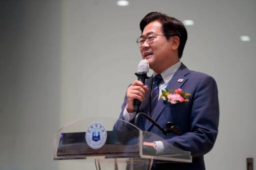 박찬대 인천시장 인하대 반도체·바이오 교육동 인천 첨단산업 인재 요람 될 것