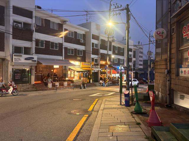 A street in Haebangchon Yongsan District central Seoul is seen on Aug 20 2026 AJP Ryu Yuna