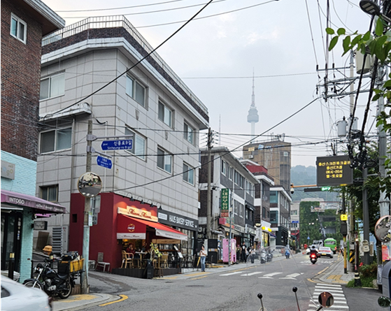 A street in Haebangchon Yongsan District central Seoul is seen on Aug 20 2026 AJP Ryu Yuna