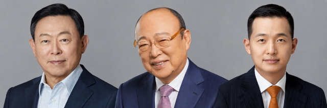 신동빈 롯데그룹 회장 김승연 한화그룹 회장 김동관 한화그룹 수석부회장 사진각사 