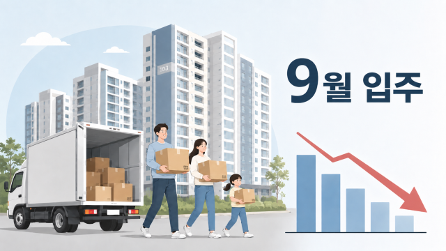 9월 전국 아파트 입주 1만184세대… 전월比 30.7% 감소