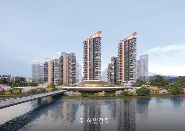 해안건축 올림픽훼밀리타운 조감도 사진해안건축