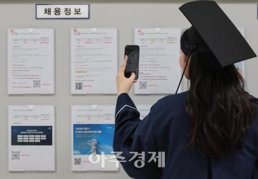[포토] 채용정보 탐색하는 졸업생