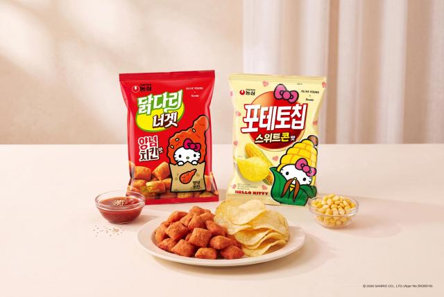 농심 올리브영 콜라보 스낵 2종 연출 이미지 사진농심