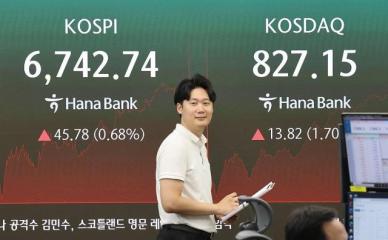 출렁이던 코스피, 장중 4%대 급락 딛고 0.68% 반등 마감
