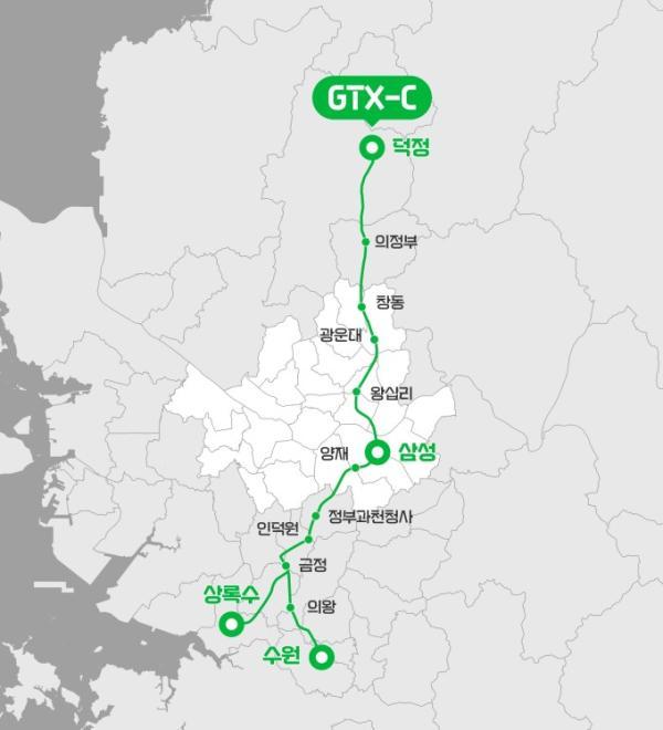 GTX-C 노선도 사진국토교통부