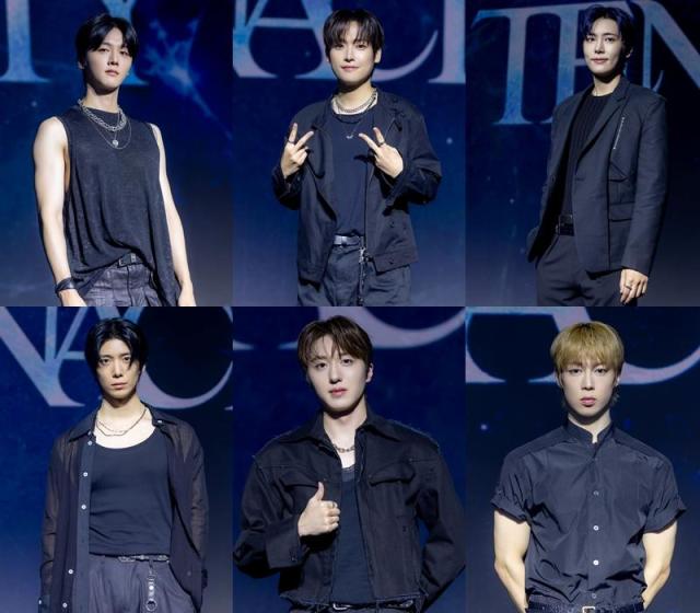 그룹 SF9 영빈 인성 재윤 아래 왼쪽 후영 찬희 다원사진FNC