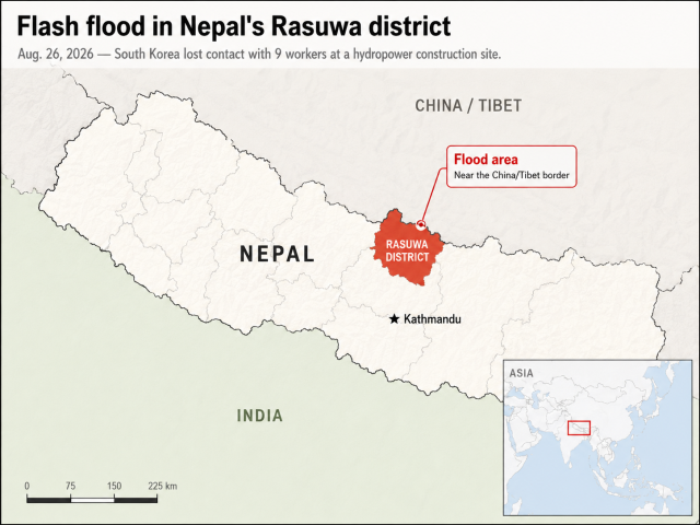 Flood disaster site located in ChatGPT generated map