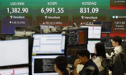 코스피 2%대 강세 출발…반도체주 지수 상승 견인