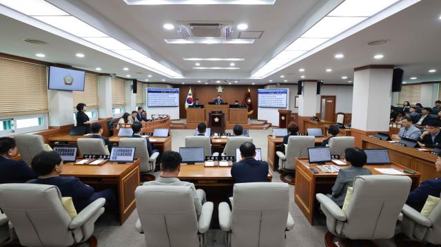 제274회 논산시의회 임시회 폐회사진논산시의회