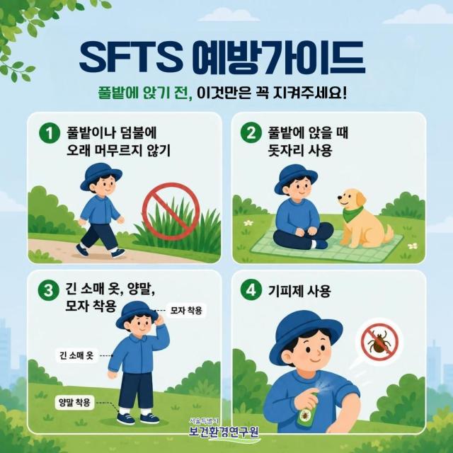 중증열성혈소판감소증후군SFTS 예방 가이드 사진서울시보건환경연구원