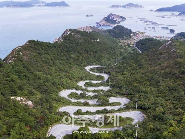 하늘에서도 본 신안 흑산도 사진광주특별시