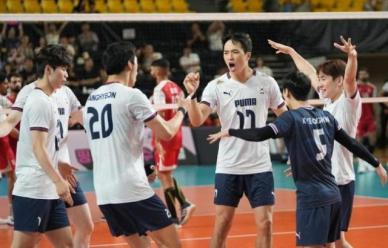한국 남자배구, 바레인 평가전 2전 전승…아시아선수권·AG 청신호