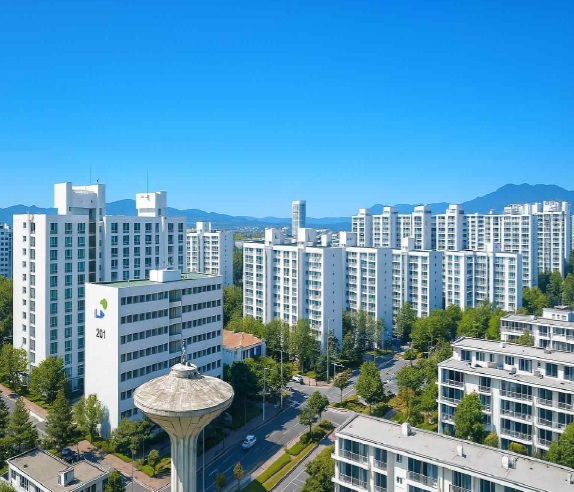 명천2차 아파트 전경사진보령시
