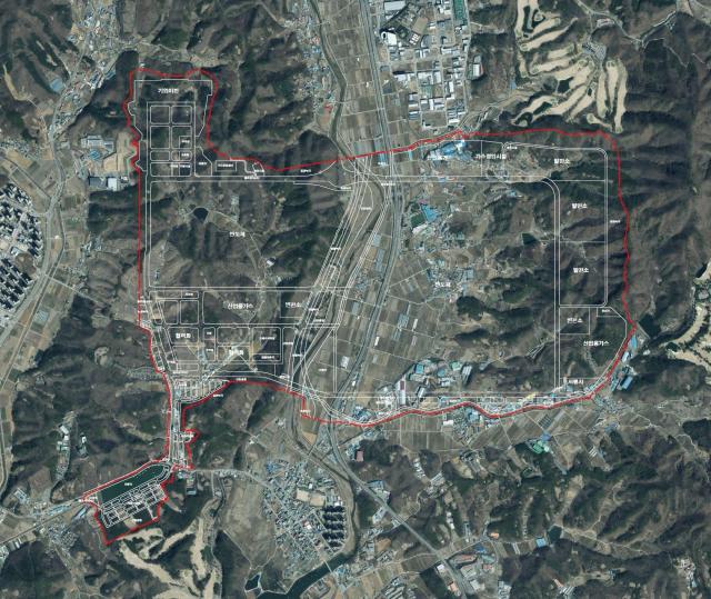 용인 첨단시스템반도체 국가산업단지 항공사진토지이용계획 반영 사진LH