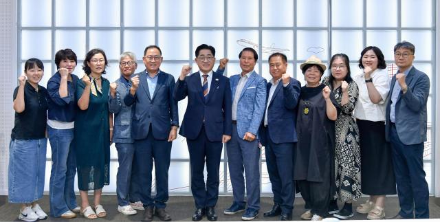 이기형 시장과 김포시 엘리트농업대학 19기 총학생회 임원들이 참석한 가운데 정담회를 개최했다 사진김포시