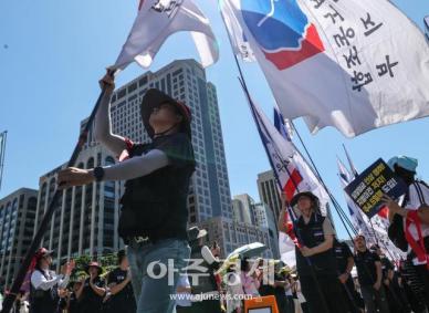 [포토] 금융노조, 국책은행 이전 반대 총파업