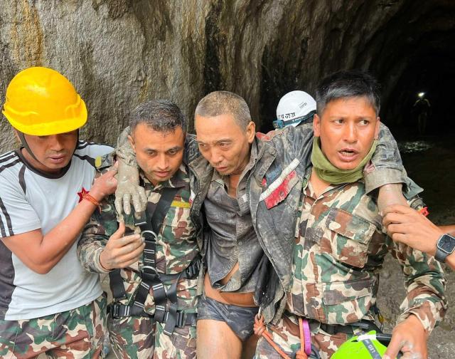 Korean rescuers pull Chinese worker alive from Nepal tunnel
