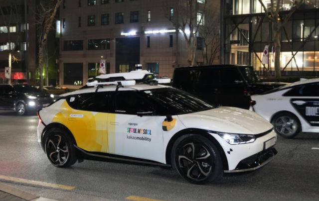 A Kakao Mobility self-driving vehicle operates in Seoul Courtesy of Kakao Mobility
