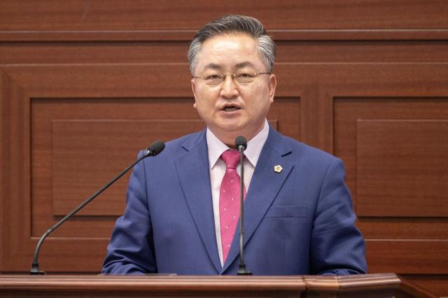 5분 자유발언 하는 이동업 경북도의원 사진경상북도의회 