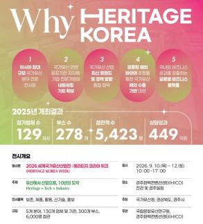 경주 세계국가유산산업전, AI·강연·포럼으로 국가유산 미래 조명