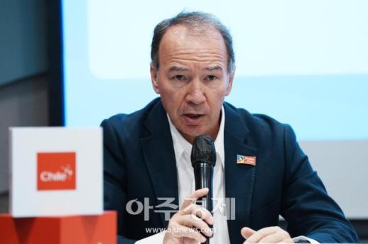 [포토] 인사말 하는 이반 마람비오 칠레 신선과일 수출업자협회 회장