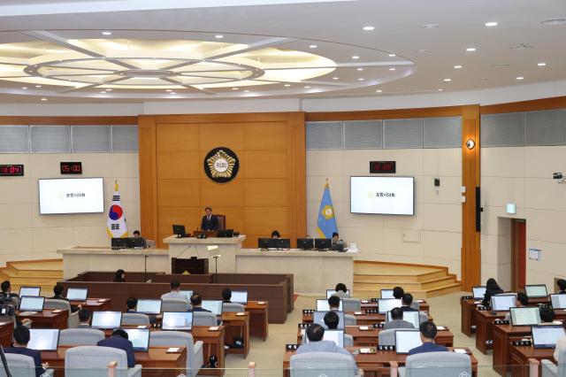 포항시의회 제333회 임시회 본회의 장면 사진포항시의회