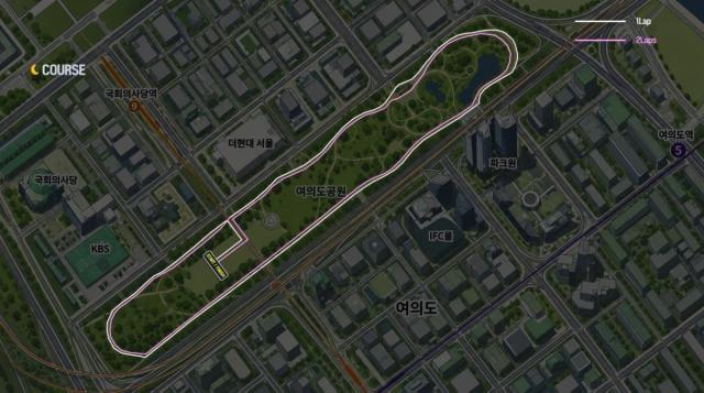 Cung đường chạy tại Công viên Yeouido
Thành phố Seoul cung cấp