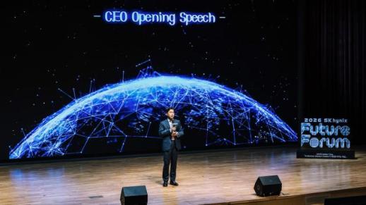 곽노정 SK하이닉스 사장 AI 메모리 시장은 곡선도로…외부 변화에 유연하게 대응해야