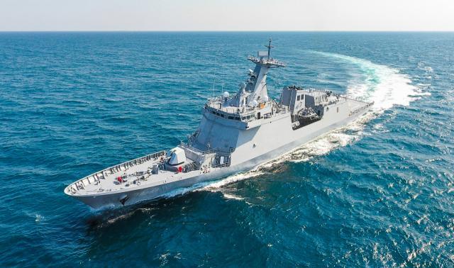 The Philippine Navy’s 2600-ton frigate BRP Jose Rizal exported by HD Hyundai Heavy Industries to the Philippines Courtesy of HD Hyundai
