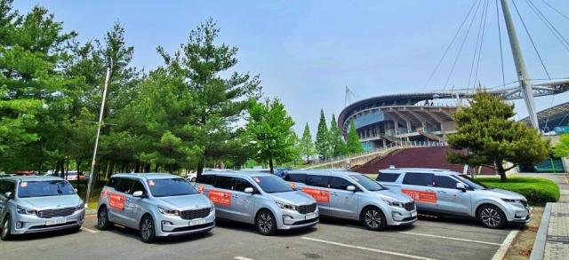 전주시의 교통약자 이동지원 차량인 이지콜 특장 콜택시사진전주시설공단