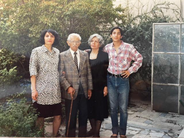 Siavash Saffari far right poses with his mother far left and his grandparents in Tehran in 1997 Courtesy of Siavash Saffari
