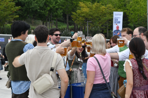 Prost! Oktoberfest fills Seoul with beer, brass bands and crowds