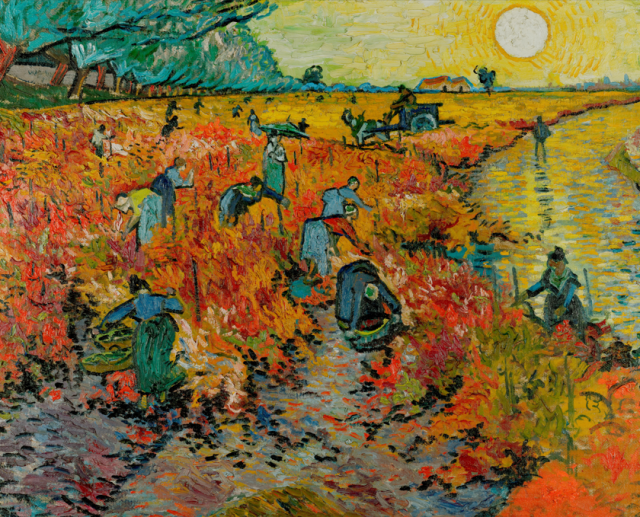 빈센트 반 고흐 아를의 붉은 포도밭Red Vineyard at Arles 1888 유화 75x93cm 푸쉬킨미술관소장  생전 유일하게 판매한 작품