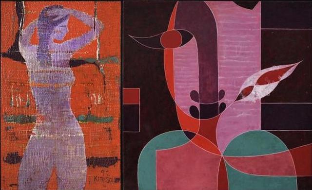 김흥수 망부가 1992 혼합재료 116X189cm 김화백 사후 화실에 암아있던 70여점의 작품을 110억원으로 평가 48억의 상속세가 부과되었다