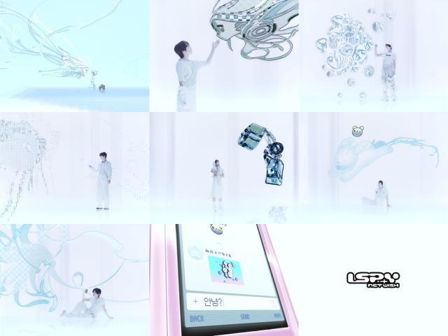A grid of stills from NCT WISHs Confused Boy trailer for its upcoming mini album I SPY set in a digital world called WISH LAND Courtesy of SM Entertainment