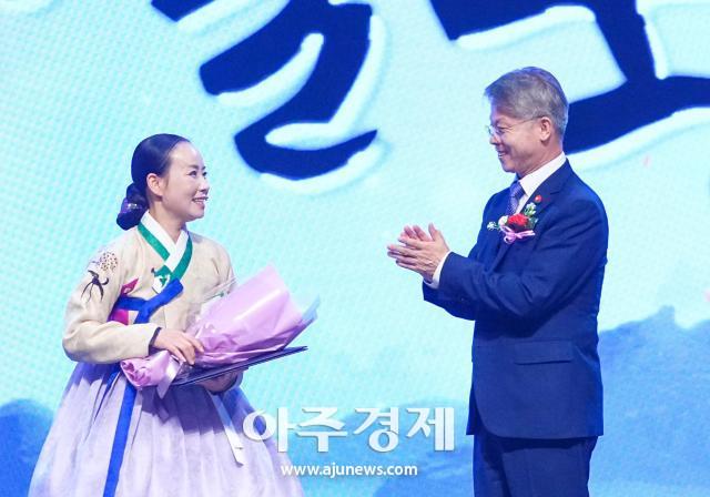 올해 임방울국악제에서 서울의 민은경 씨가 영예의 대통령상을 받았다 사진광주특별시