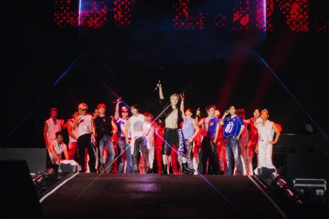 Stray Kids perform onstage at Rock in Rio in Rio de Janeiro Brazil on Sept 11 Photo by DIEGOPADILHA courtesy of JYP Entertainment Rock in Rio anendfor SMGRAFIAS VICTORCARVALHO