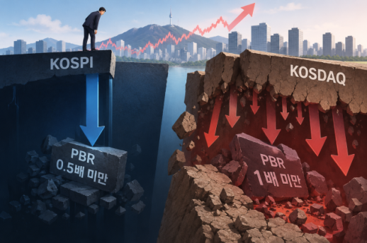 증시 상승에도 저평가 못 벗어났다…코스피는 더 깊게, 코스닥은 더 넓게