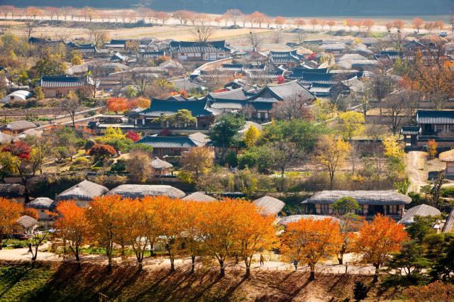 안동하회마을 전경 사진한국관광공사